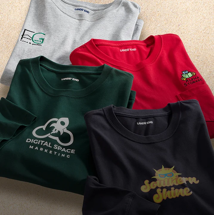 Collection of custom event tee shirts in assorted colors