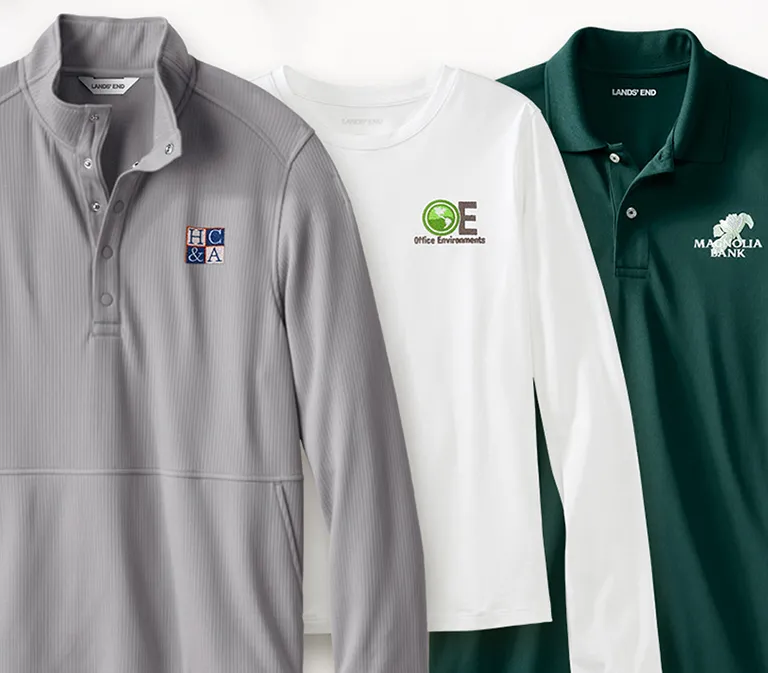 Embroidered uniforms in assorted colors