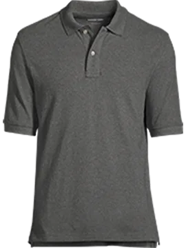 A dark gray Mesh polo